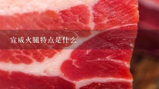 宣威火腿特點是什么